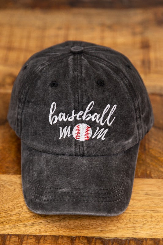 Mom Baseball Embroidered Cap Hat