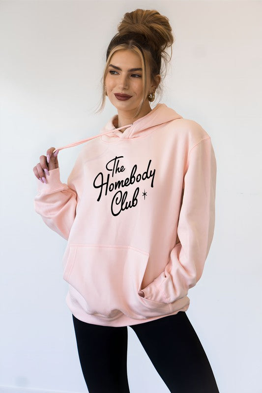 Plus Size - The Homebody Club Graphic Hoodie