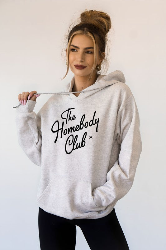 Plus Size - The Homebody Club Graphic Hoodie