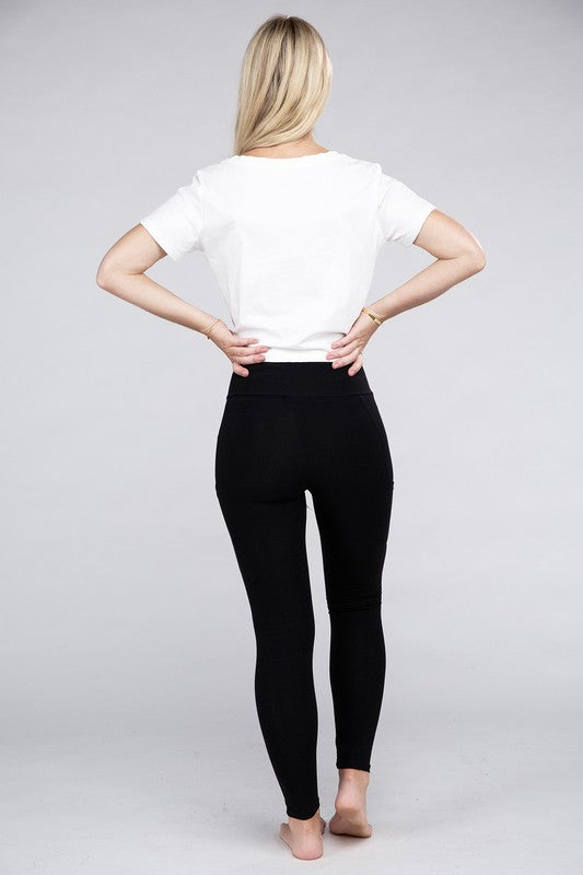 Active Leggings Featuring Concealed Pockets