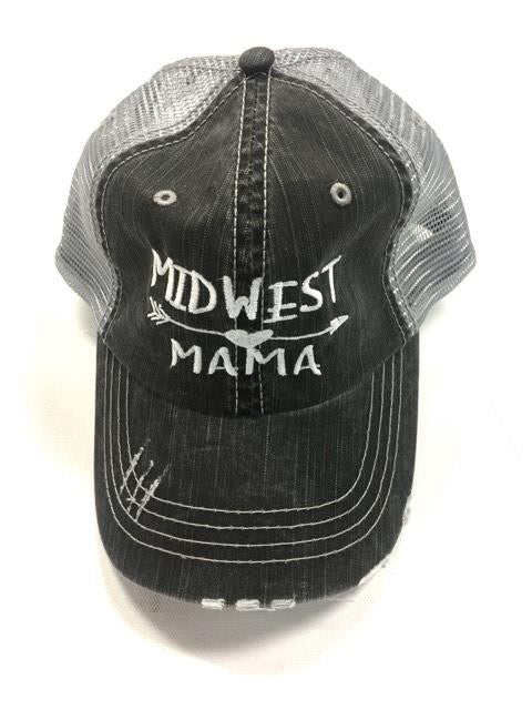 Midwest Mama Embroidered Trucker Hat