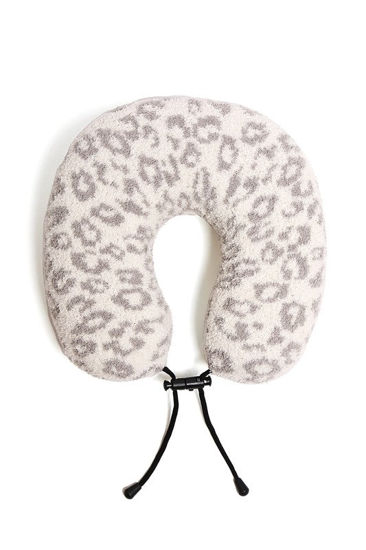 Soft Leopard Print Travel Neck Pillow