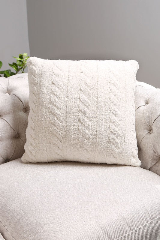 Braided Cable Knit Luxury Soft Cushion Cover